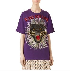 GUCCI Blind for Love T-Shirt, Violet Size M
